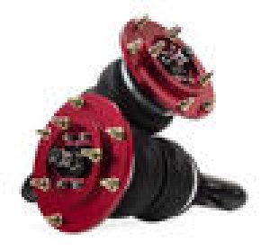 BMW M4 Coilover Suspension Kit - Front - Air Lift - Double-bellow air springs, Monotube struts, with adjustable camber plates - Red - `15-`18